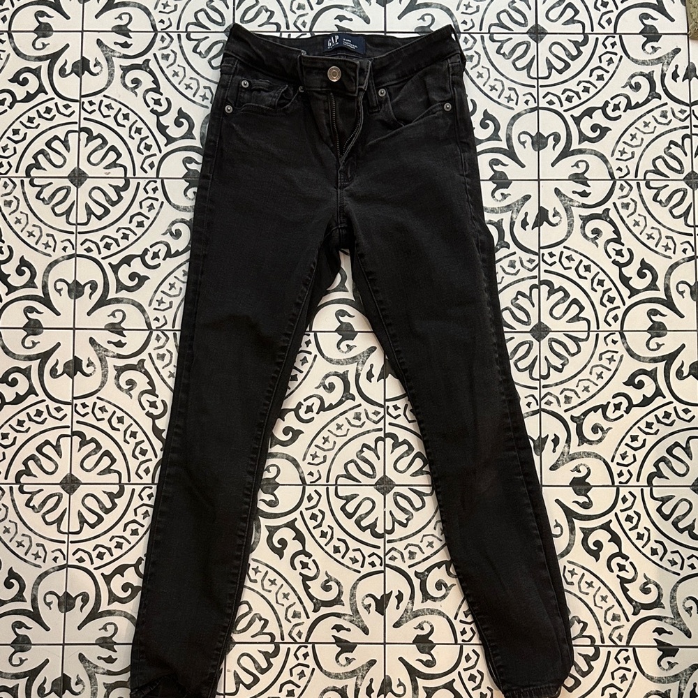 Gap black washed women’s skinny stretchy jeans 26